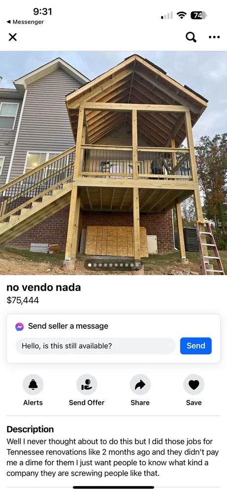 Slide of Tennessee Roofing & Renovations