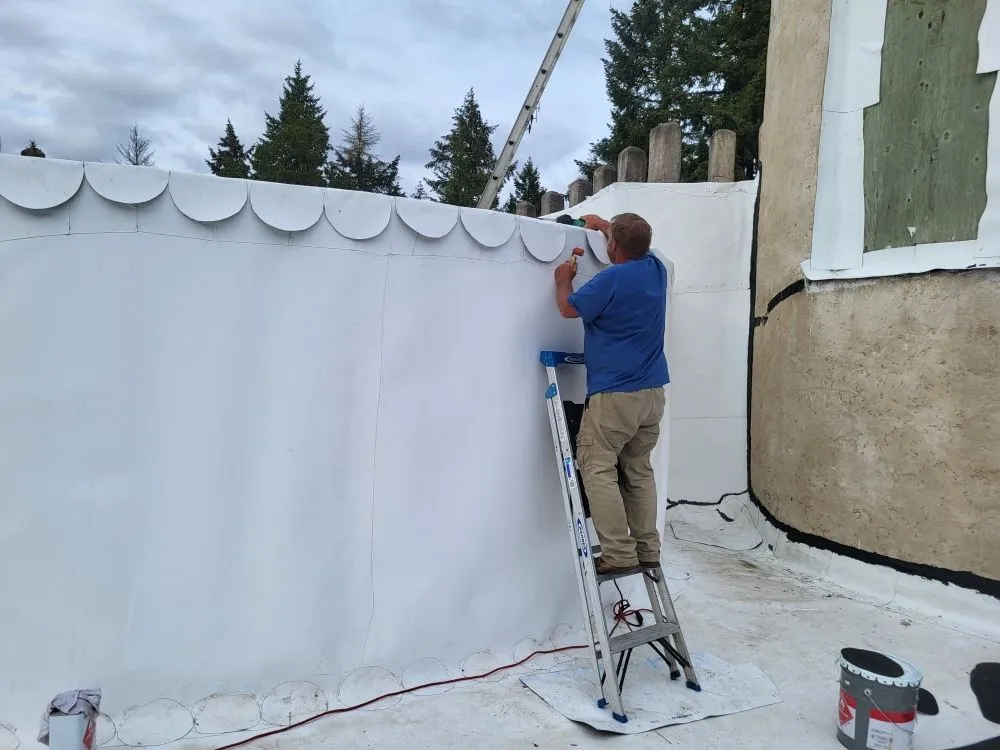 Slide of Terry Ewell the Roofer