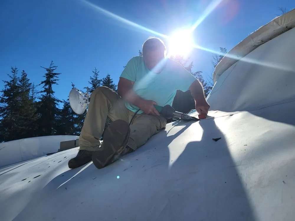 Slide of Terry Ewell the Roofer