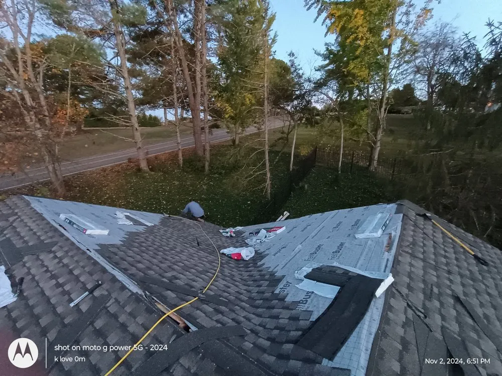 Slide of Terry Ewell the Roofer