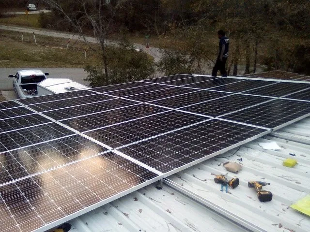 Slide of Texas Solar Farms