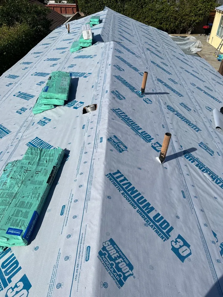Emergency storm damage roof repair near you in Encino, CA by The Best West Roofing