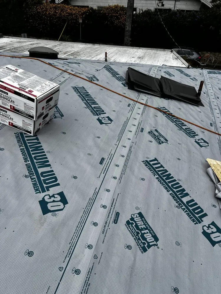Local flat roof repair after storm damage in Encino, CA by The Best West Roofing