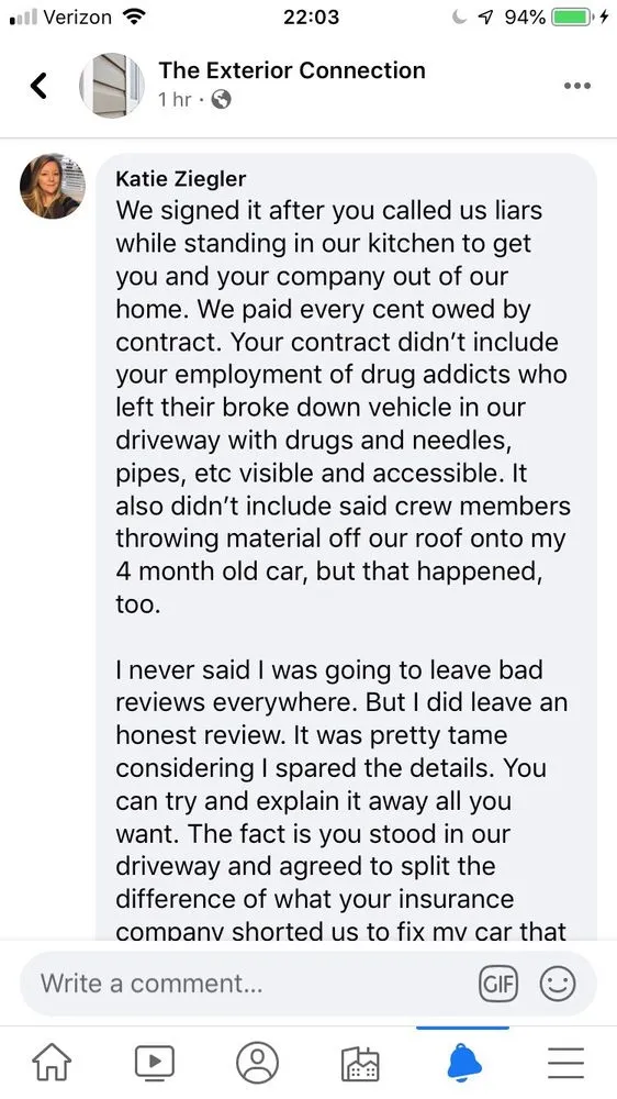 Slide of The Exterior Connection