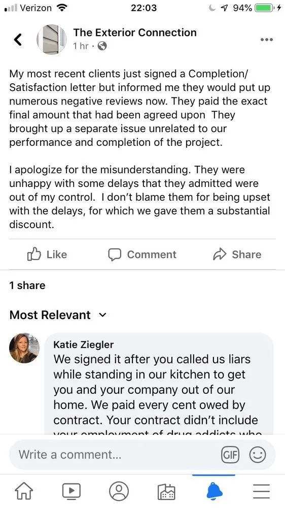 Slide of The Exterior Connection