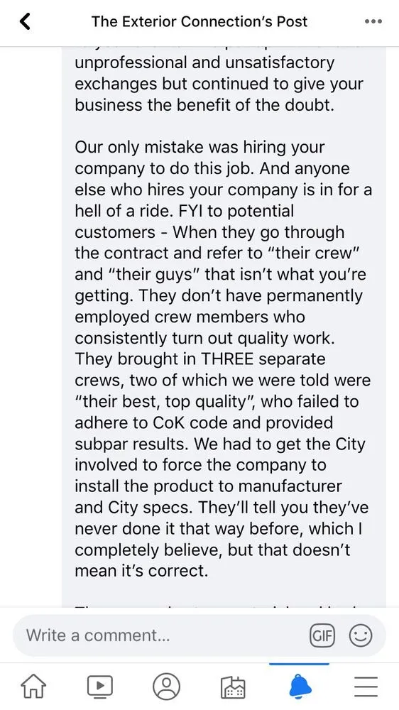 Slide of The Exterior Connection