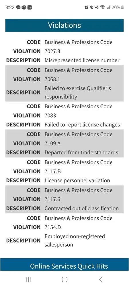 Slide of The Golden State Roofers