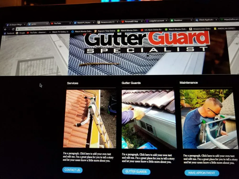Slide of The Gutter Guard Specialist