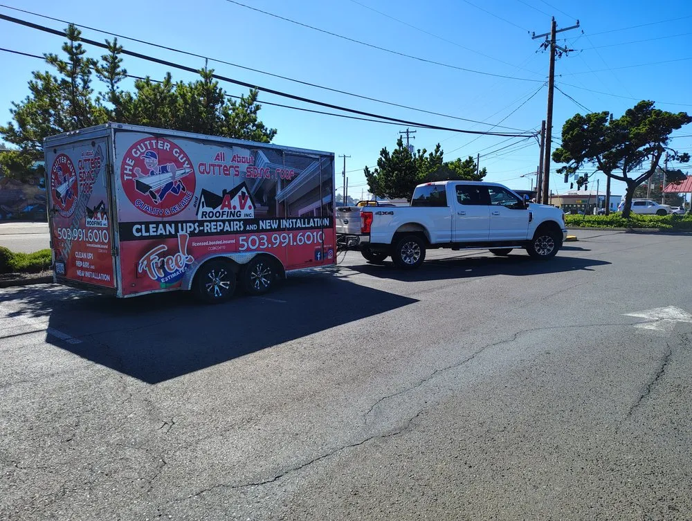 Slide of The Gutter Guy  A V Roofing