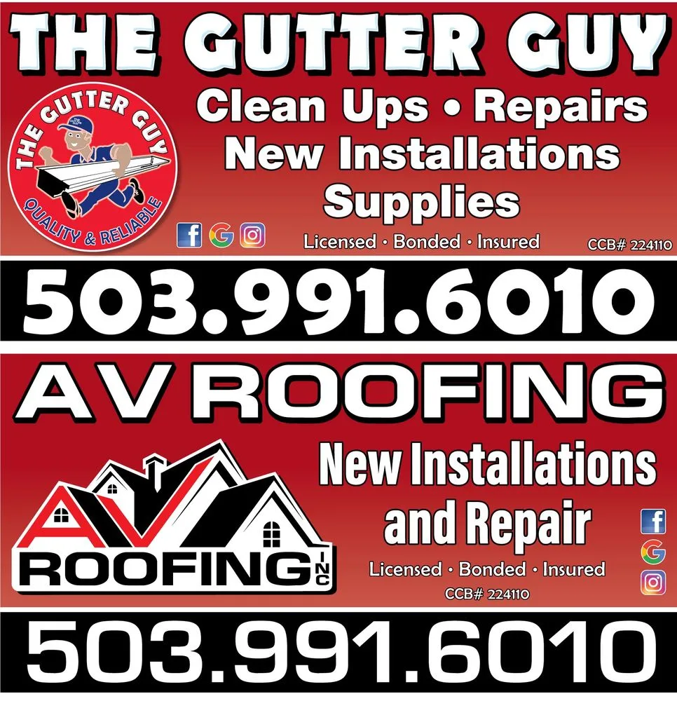 Slide of The Gutter Guy  A V Roofing