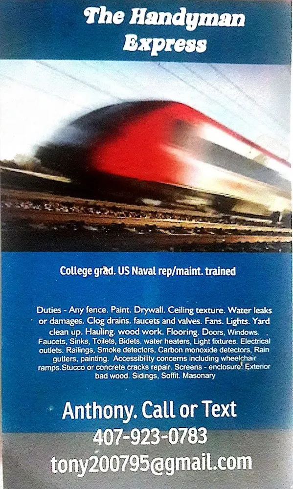 Slide of The Handyman Express