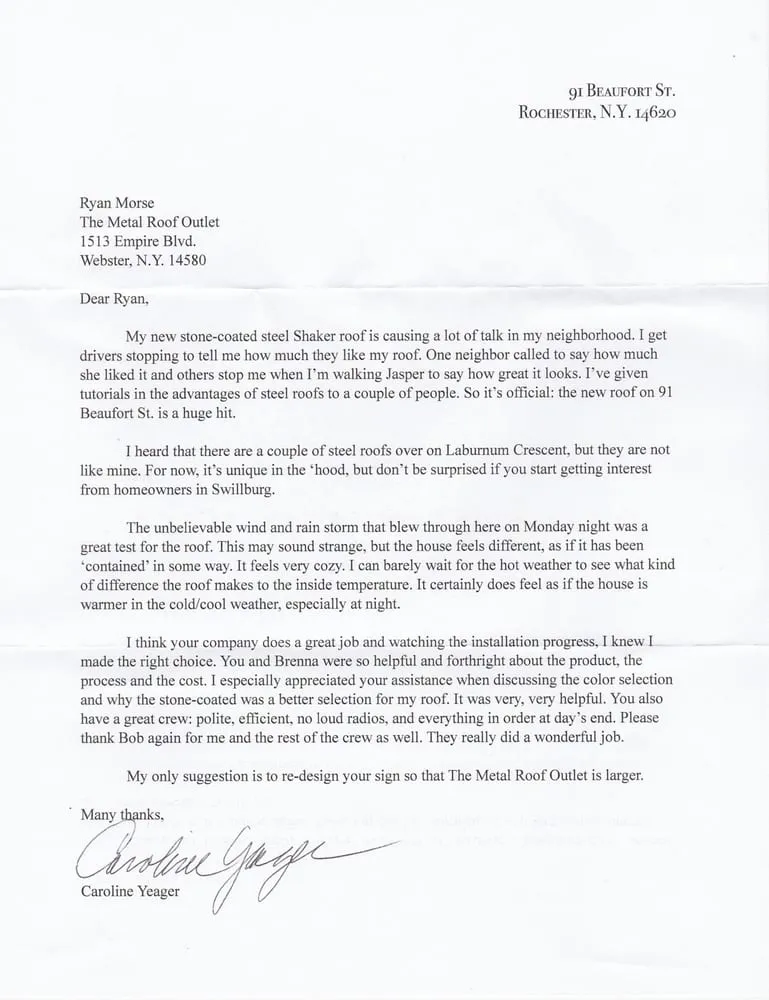 Slide of The Metal Roof Outlet