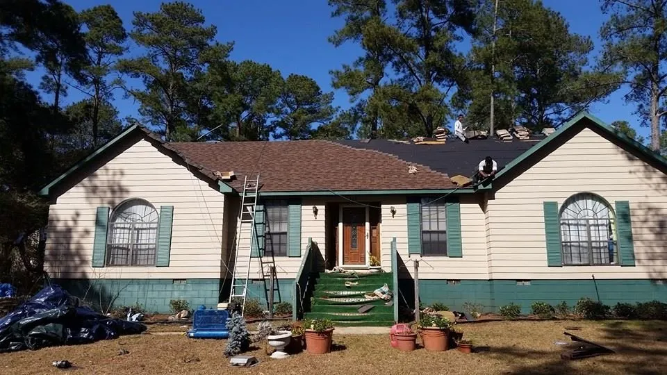 Reliable roof leak repair with free inspection in Bonaire, GA by The Real Middle Georgia Roofing and Construction