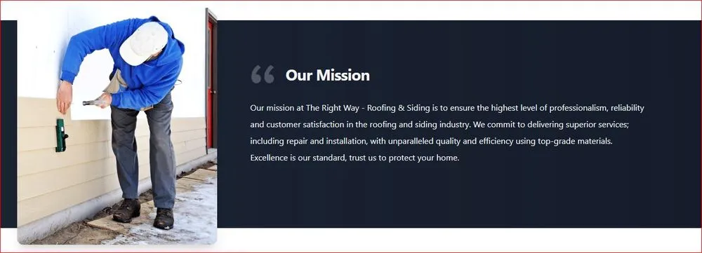Slide of The Rightway Roofing & Siding