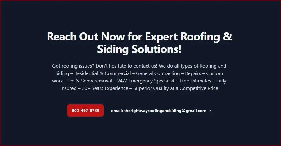 Slide of The Rightway Roofing & Siding