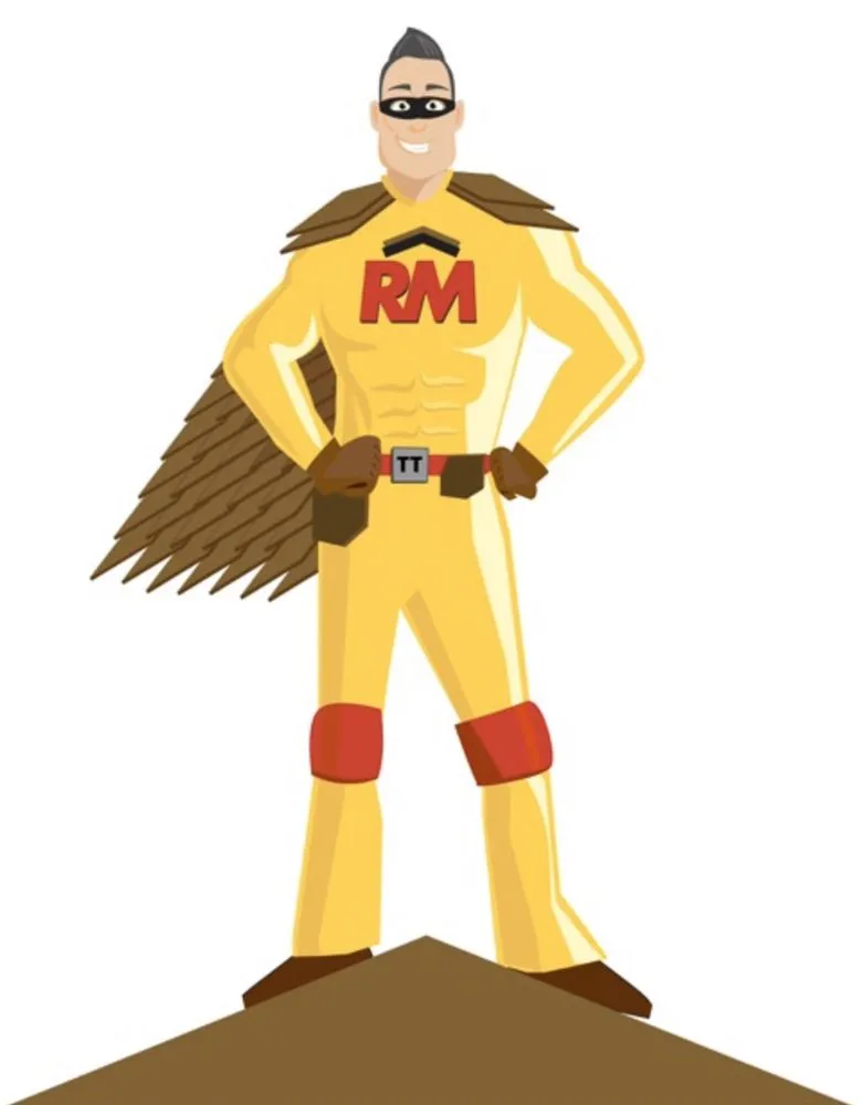 Slide of The Roof Man