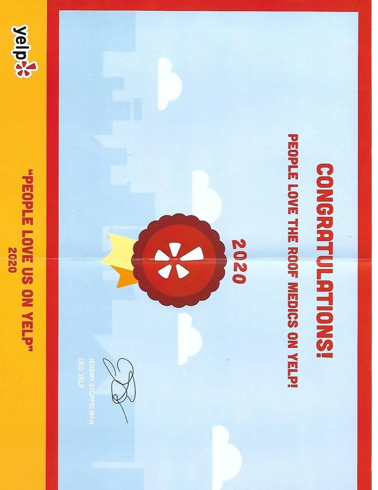 Slide of The Roof Medics