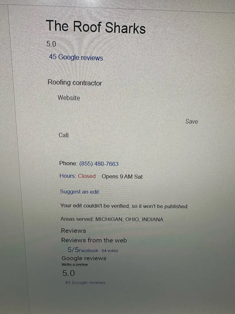 Slide of The Roof Sharks