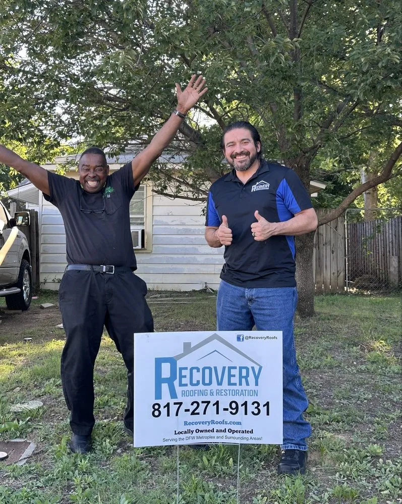 Slide of The Roofing Couple