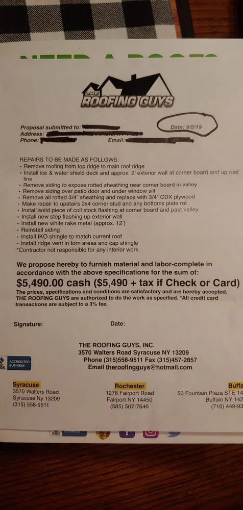 Slide of The Roofing Guys