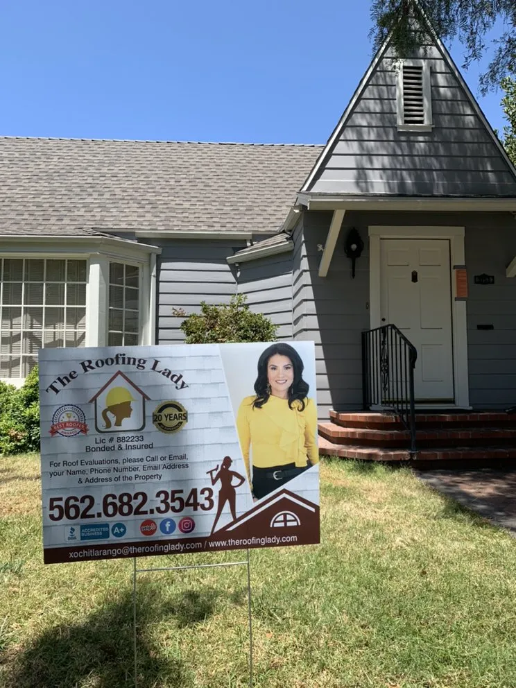 Slide of The Roofing Lady