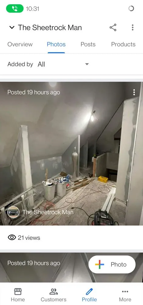 Slide of The Sheetrock Man