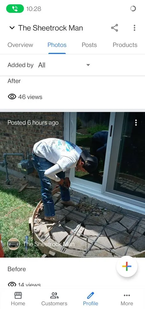 Slide of The Sheetrock Man