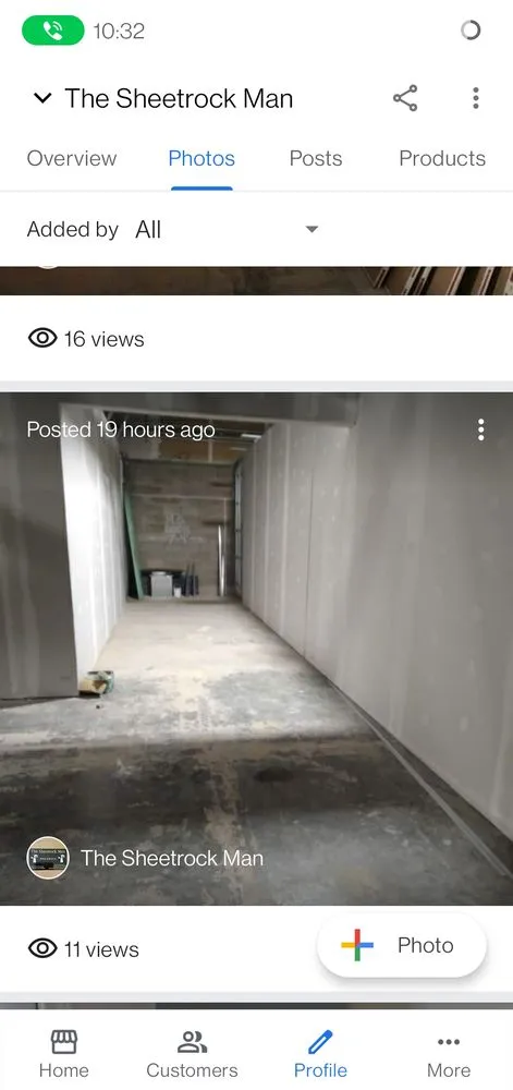 Slide of The Sheetrock Man