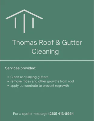 Thomas Roof & Gutter Logo