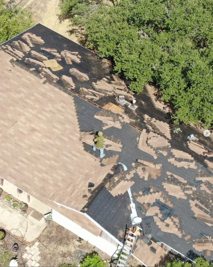 Slide of Thornton’s Roofing Company