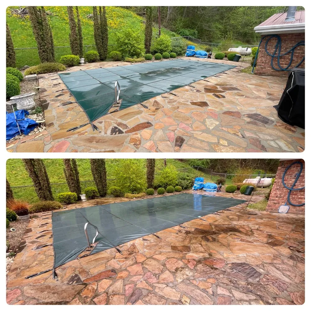 Slide of Thoroughbred Pressure Washing