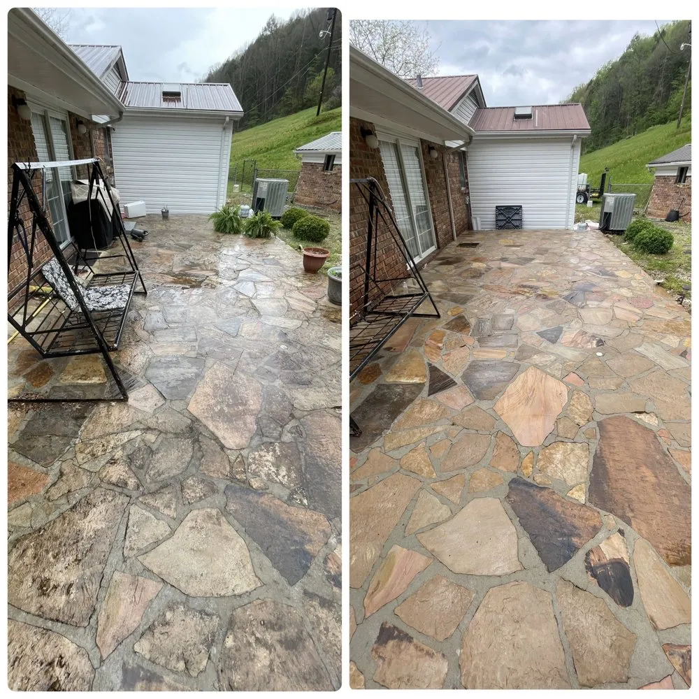 Slide of Thoroughbred Pressure Washing