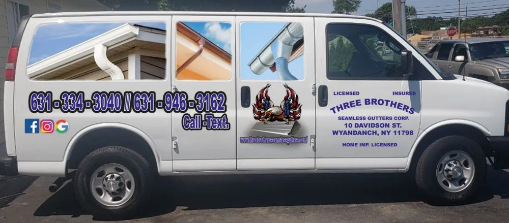 Slide of Three Brothers Seamless Gutters