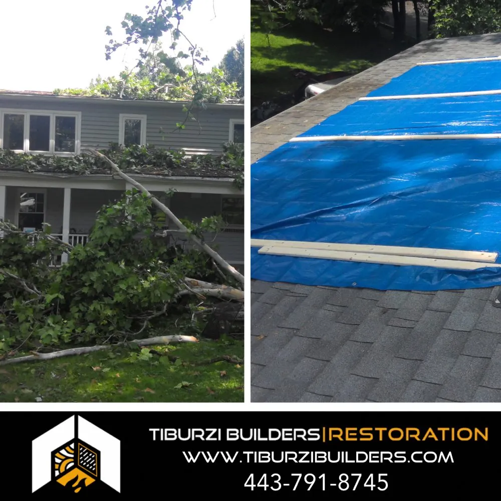 Reliable shingle roofing service after storm damage across Churchville, MD - Tiburzi Builders
