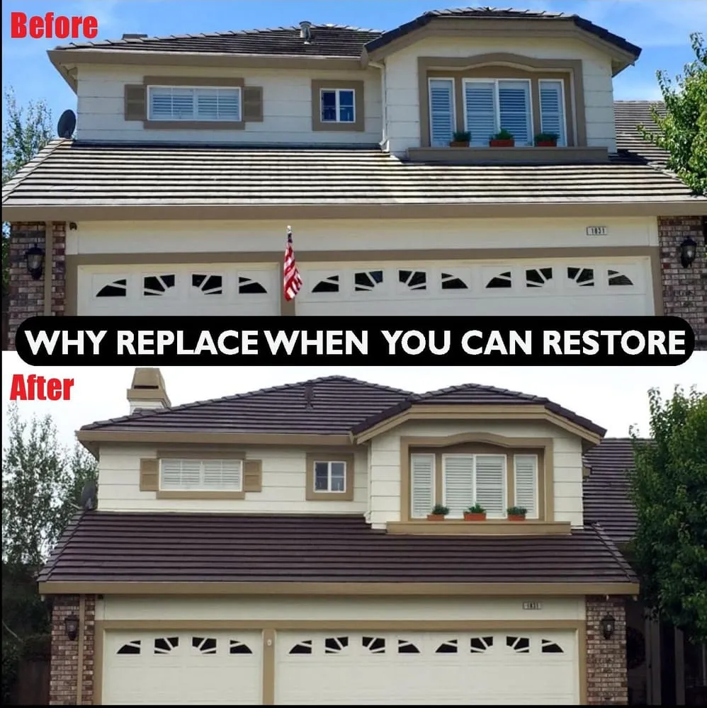 Slide of Tile Roof Restoration