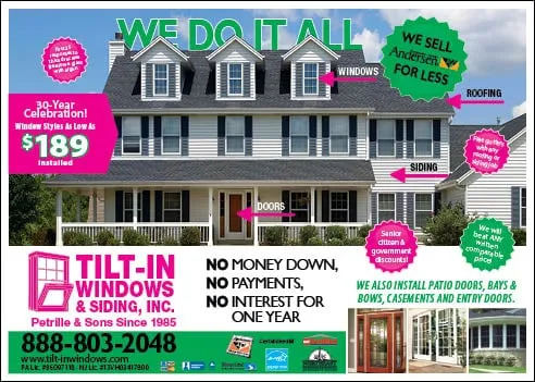 Slide of Tilt-In Windows & Siding