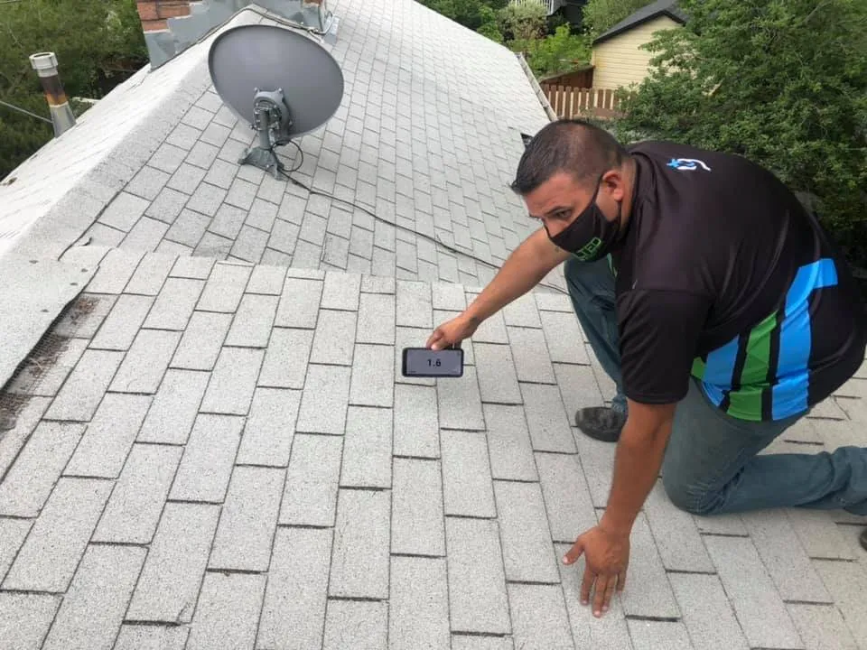 Slide of Tilted Roofing