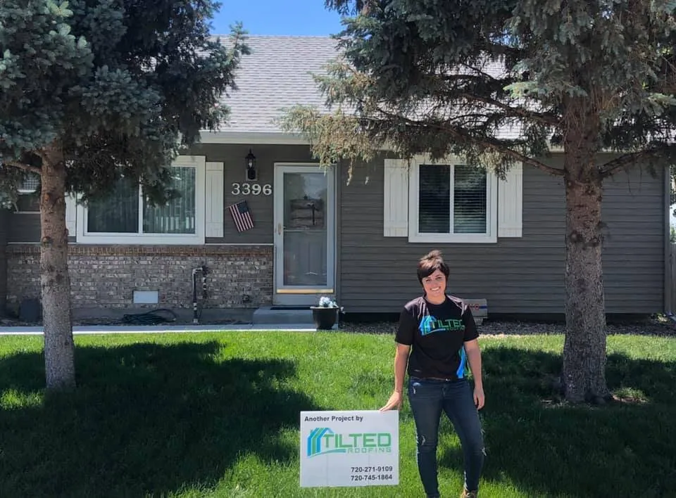 Slide of Tilted Roofing