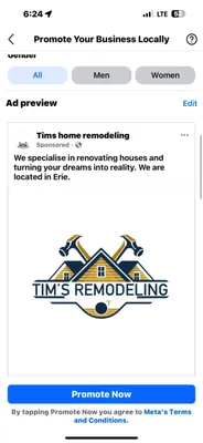 Tims Home Remodeling Logo