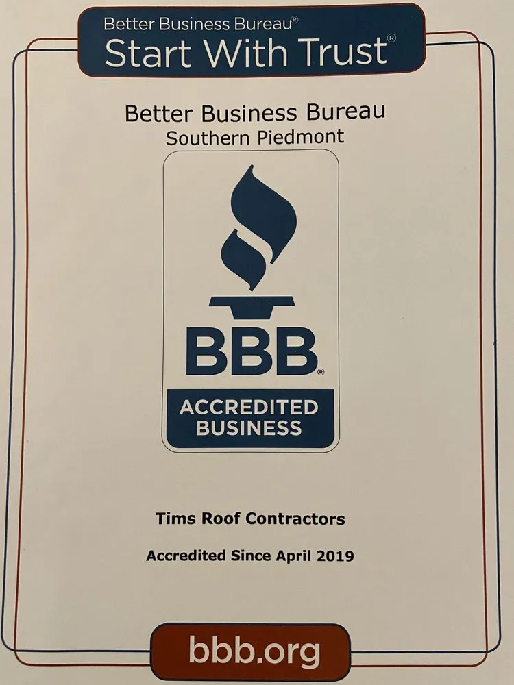 Slide of Tim's Roof Contractors