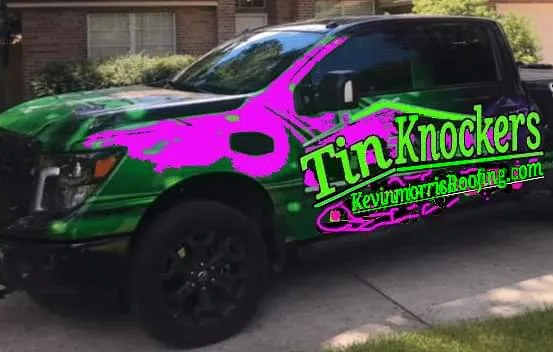 Slide of TinKnockers Roofing