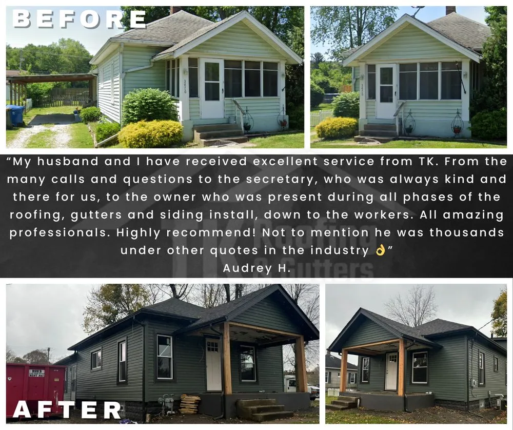 Slide of TK Roofing and Gutters