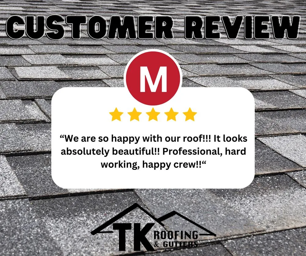 Slide of TK Roofing and Gutters