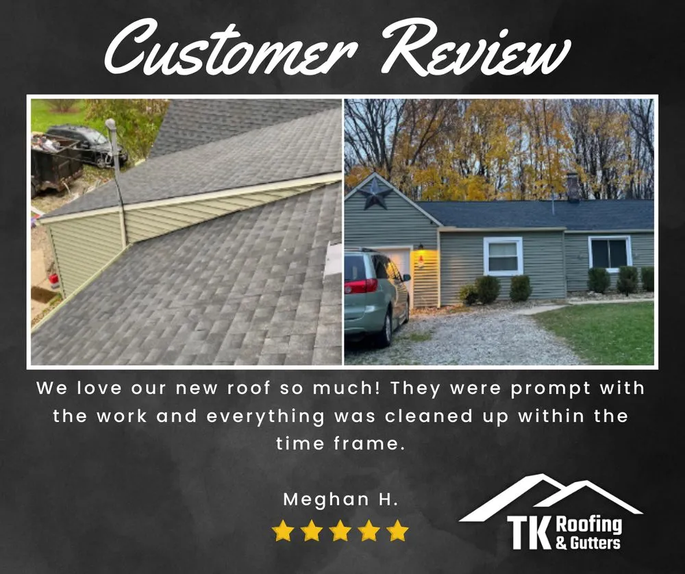 Slide of TK Roofing and Gutters