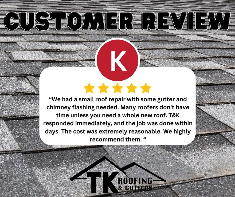Slide of TK Roofing and Gutters