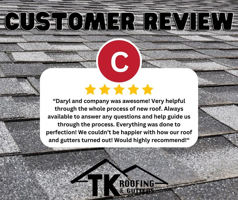 Slide of TK Roofing and Gutters