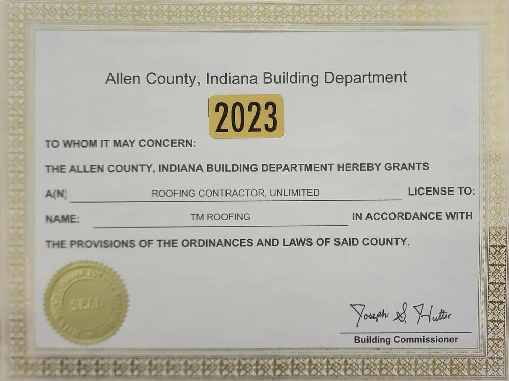 Slide of TM Roofing and Construction