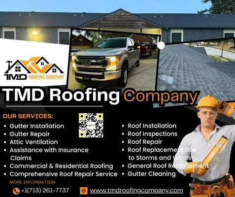 TMD Roofing Company Logo