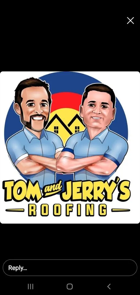 Slide of Tom and Jerry's Roofing