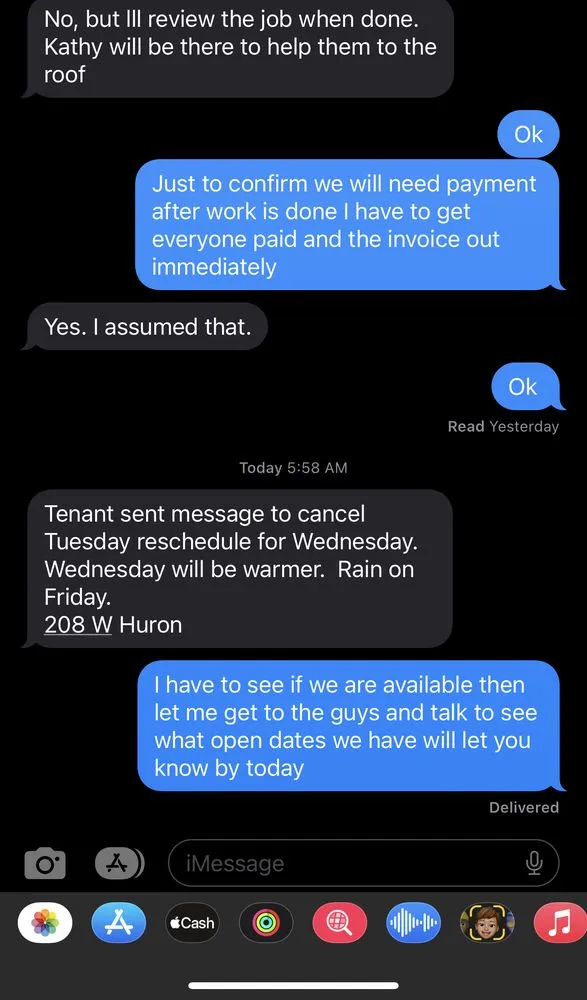 Slide of Tommys Roofing